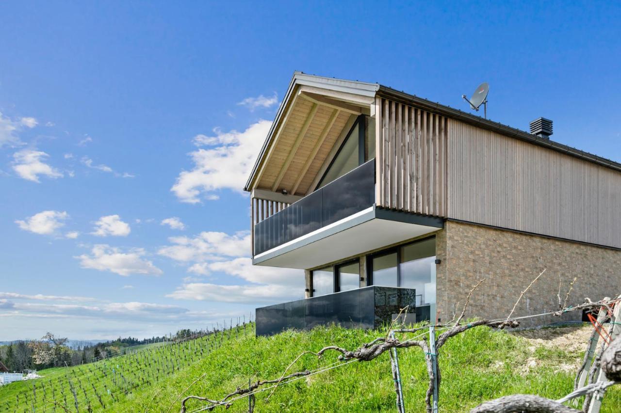 Luxus Chalet Max Glanz an der Weinstraße Esterno foto